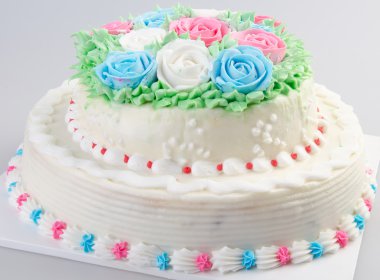 pasta, dondurma pasta arka plan üzerinde