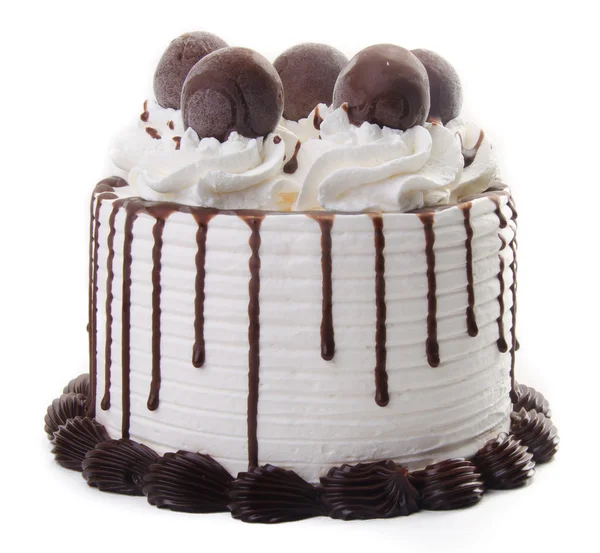 Ice cream. chocolate ice cream cake — Stock Photo, Image