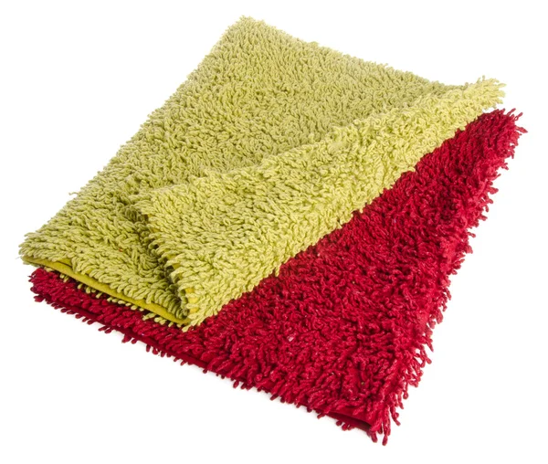 Colorful carpet or doormat for cleaning feet — Stock Photo, Image