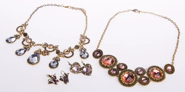 Necklace, necklace on background. — Stock Photo, Image