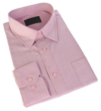 Beyaz arka plan üzerinde elbise gömlek