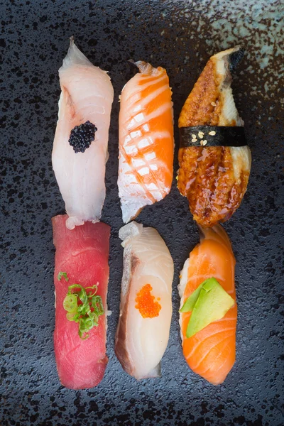 Japon mutfağı. suşi arka plan ayarla