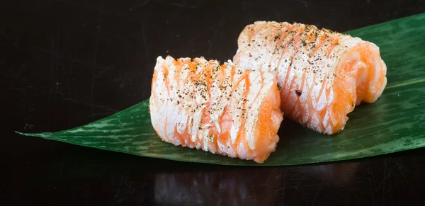Japon mutfağı. sashimi arka planda — Stok fotoğraf