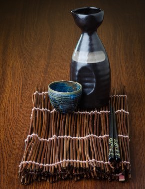 Japon mutfağı. arka planda aşkına