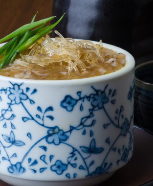 Japon mutfağı. arka planda çorbası