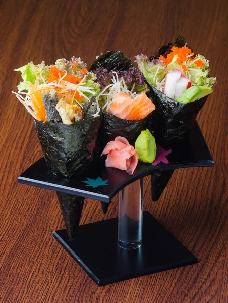 Japon mutfağı. el rulo üzerinde arka plan