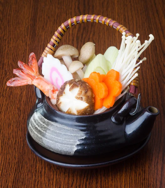 Japon mutfağı. arka planda çorbası — Stok fotoğraf