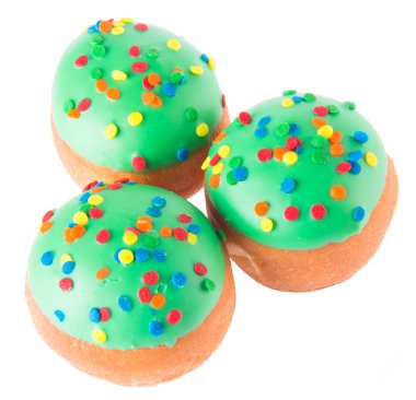 arka planda tatlı mini donut