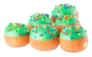 arka planda tatlı mini donut