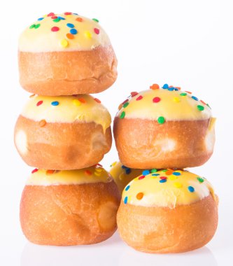 arka planda tatlı mini donut