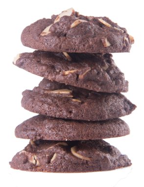 badem çikolata Çerezler özgeçmişlerine yongaları.