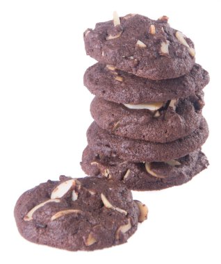 badem çikolata Çerezler özgeçmişlerine yongaları.