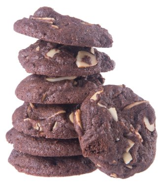 badem çikolata Çerezler özgeçmişlerine yongaları.