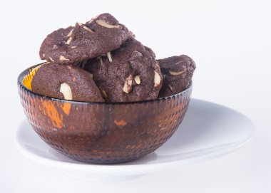 badem çikolata Çerezler özgeçmişlerine yongaları.