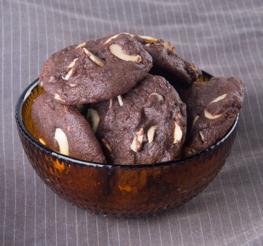 badem çikolata Çerezler özgeçmişlerine yongaları.