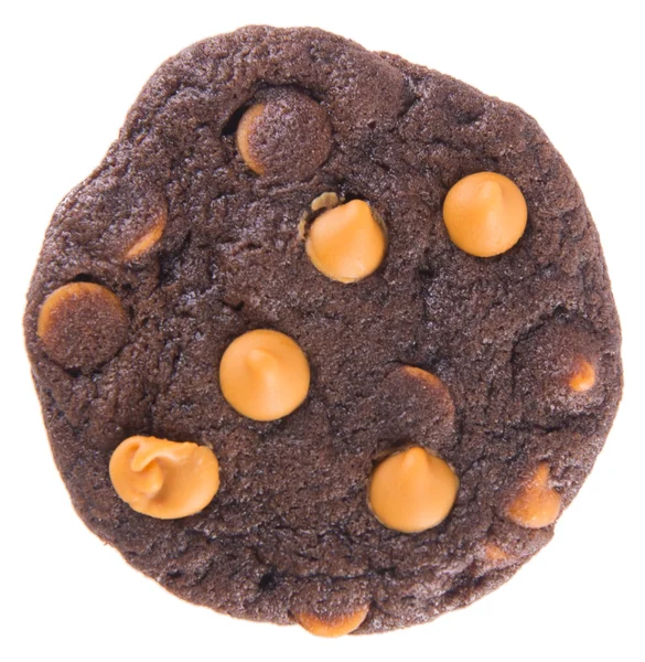 Chocolade chips cookies op achtergrond — Stockfoto