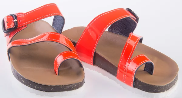 Female fashion sandal on Background — Stock Photo, Image