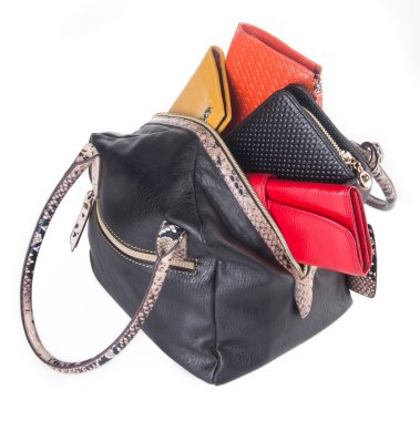 çanta. bir arka plan üzerinde kadın çanta