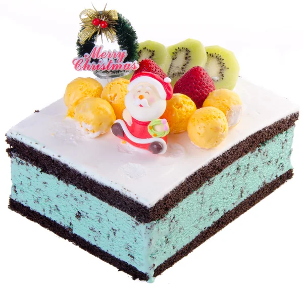 Cake, Christmas ice cream cake — Stock Photo, Image