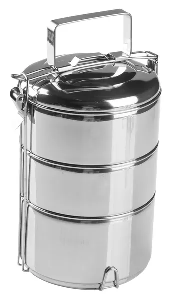 Food Container Tiffin, Food Container on background. — Stock Photo, Image