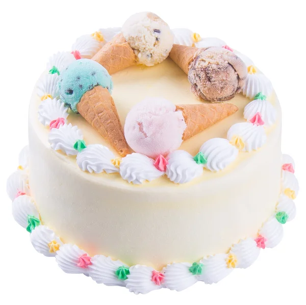 Tort. tort de înghețată pe fundal — Fotografie, imagine de stoc