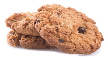 kurabiye. arka planda çikolatalı kurabiye