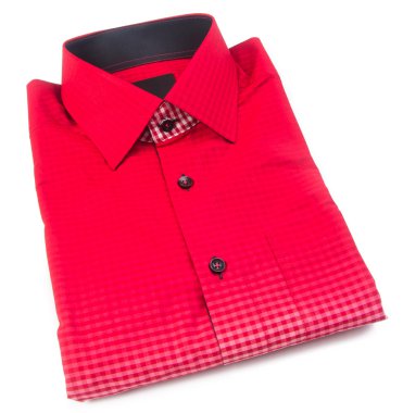 gömlek. bir arka plan üzerinde katlanmış erkek gömlek