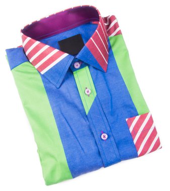 gömlek. bir arka plan üzerinde katlanmış erkek gömlek