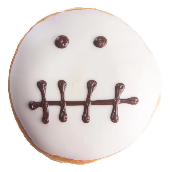 Donut. Halloween-Donut auf dem Hintergrund — Stockfoto