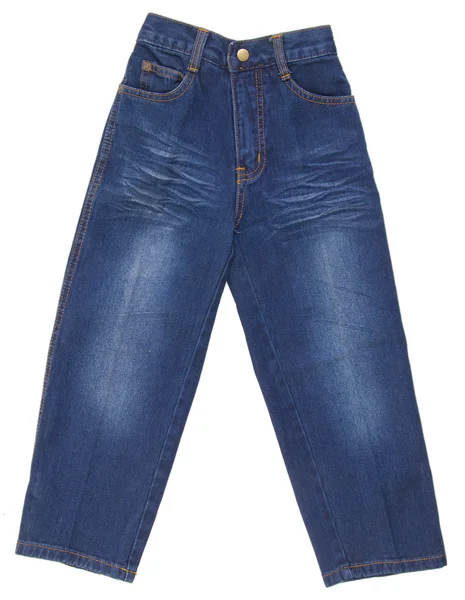 Jeans. jeans da bambini su uno sfondo — Foto Stock