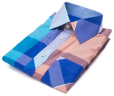 gömlek. bir arka plan üzerinde katlanmış erkek gömlek