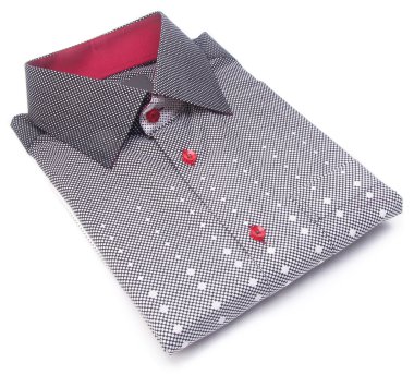 gömlek. bir arka plan üzerinde katlanmış erkek gömlek