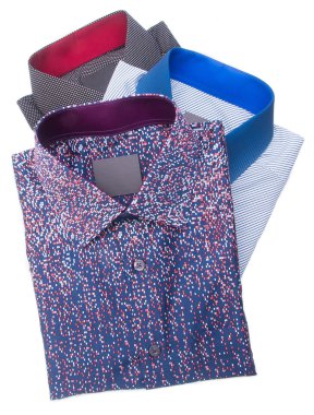 gömlek. bir arka plan üzerinde katlanmış erkek gömlek