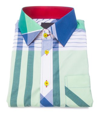 gömlek. bir arka plan üzerinde katlanmış erkek gömlek