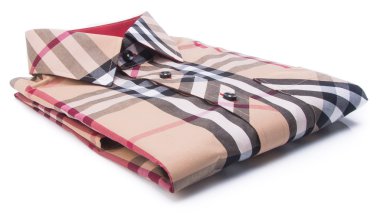 gömlek. bir arka plan üzerinde katlanmış erkek gömlek