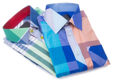 gömlek. bir arka plan üzerinde katlanmış erkek gömlek