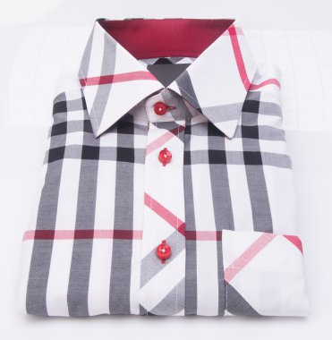 gömlek. bir arka plan üzerinde katlanmış erkek gömlek