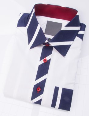 gömlek. bir arka plan üzerinde katlanmış erkek gömlek