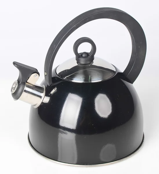 Kettle with whistle on a background. — Stock Photo, Image