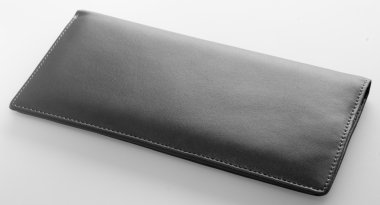 m-cüzdan. çanta bir arka plan üzerine açık