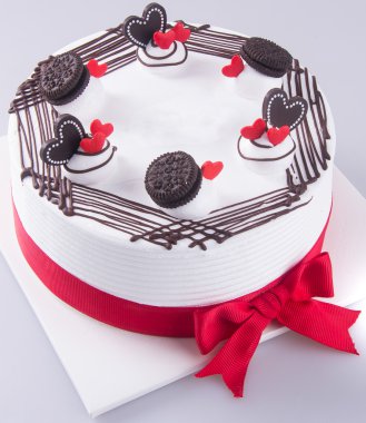 kek, pasta dondurma arka planda