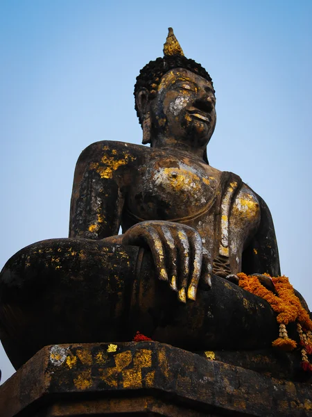 Thailand landmärke. gamla buddha-statyn. Sukhothai historiska p — Stockfoto