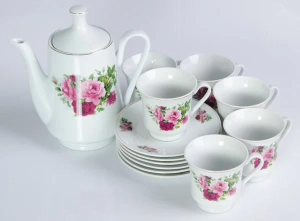 Tea sets. tea sets on a background — Stock Photo, Image