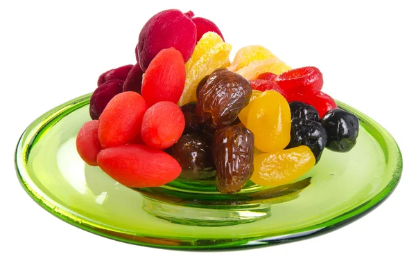 보존된 과일 & 말린 과일입니다. 배경에 식품 간식 — 스톡 사진