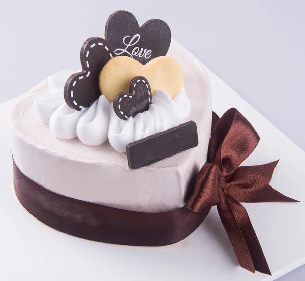 Cake, birthday Ice-cream cake on the background — Stock Photo, Image