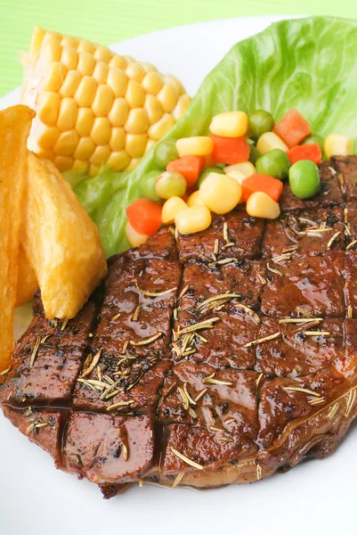 Beef Steak on Background — Stock Photo, Image
