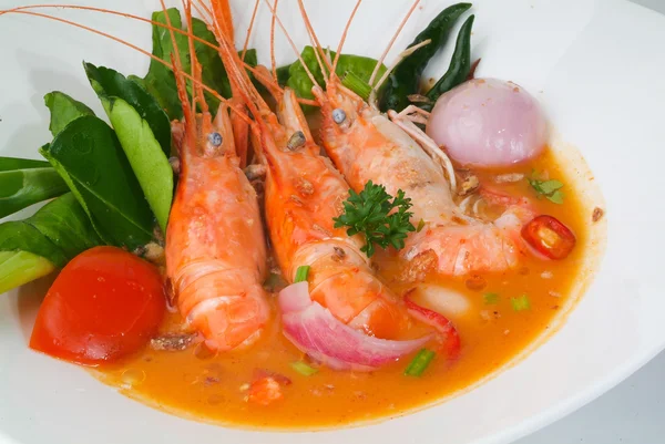 Tajskie jedzenie tom yum owoce morza Azji żywności — Zdjęcie stockowe