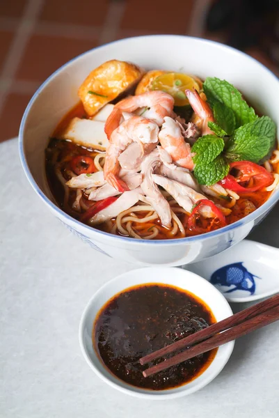 Noodle. Curry Noodle on the background — Stock Photo, Image