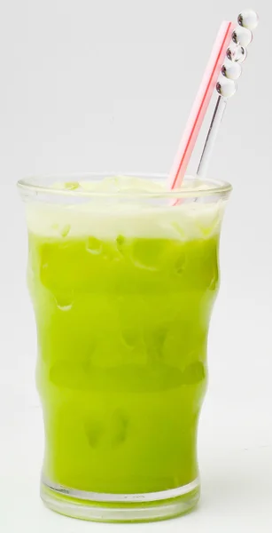 Tropisk juice i glasen på bakgrund — Stockfoto