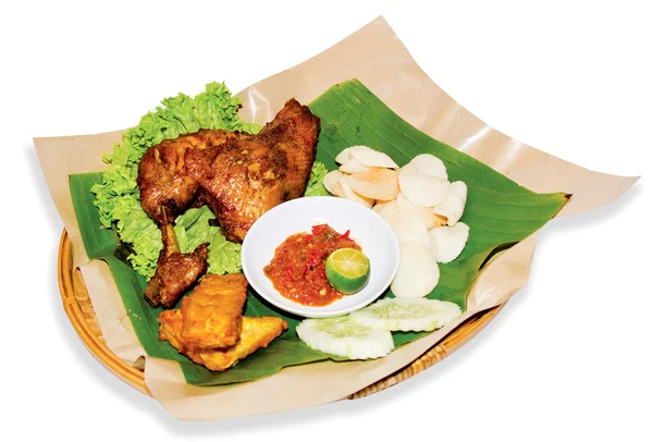 Indonesische bali voedsel op achtergrond — Stockfoto